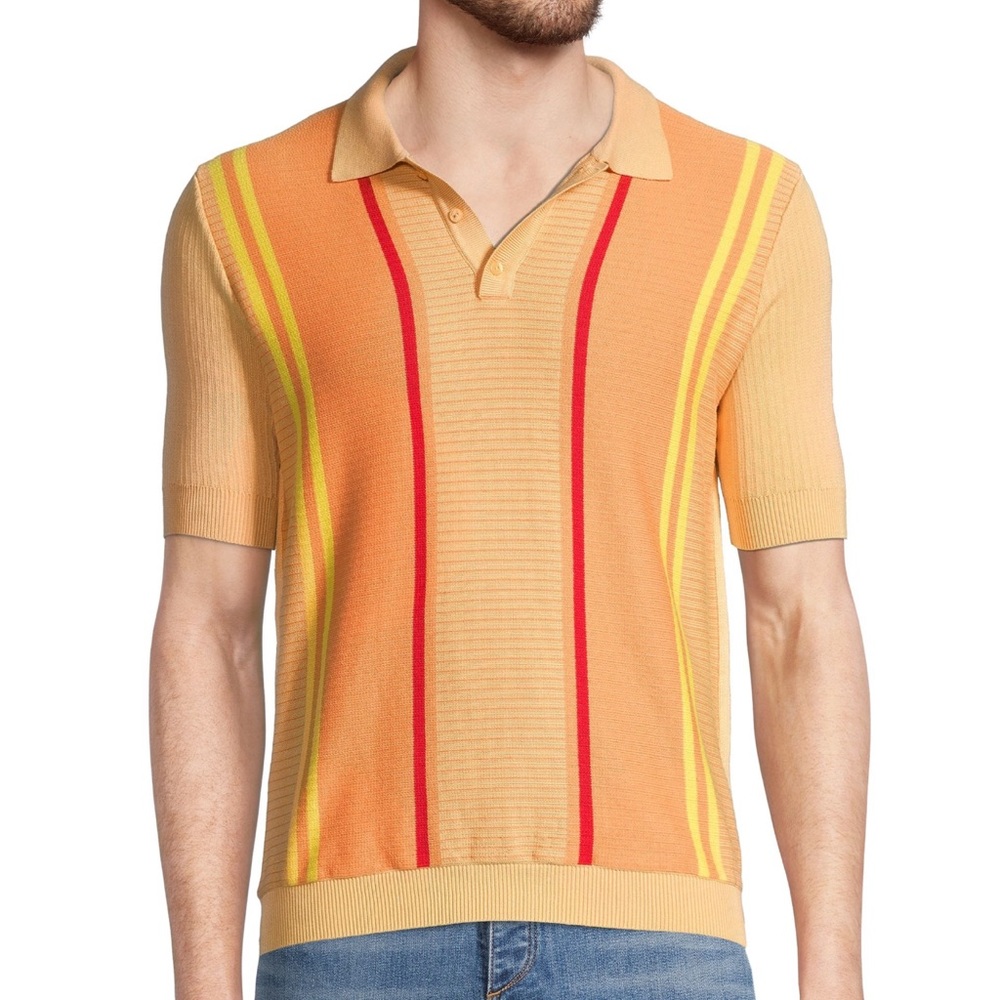 MAX ‘N CHESTER Rib Knit Polo Size Small NWOT